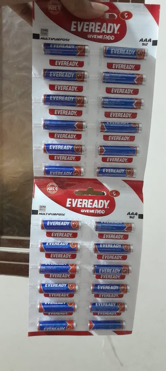 EVEREADY BATTERY SMALL(12N")AAA9/12